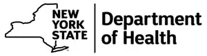 New York State Department of Health logo on a white background